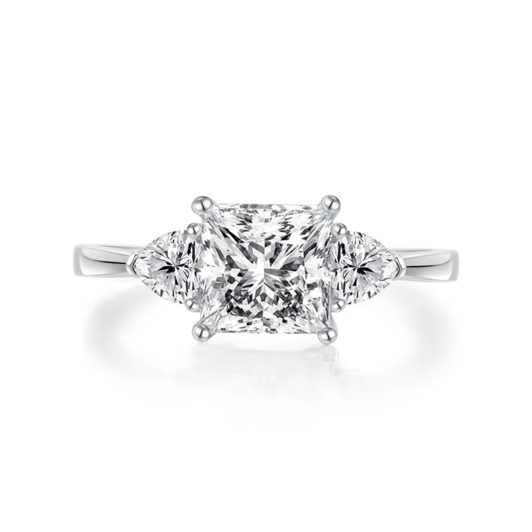 Evermore Oval Three-Stone Ring