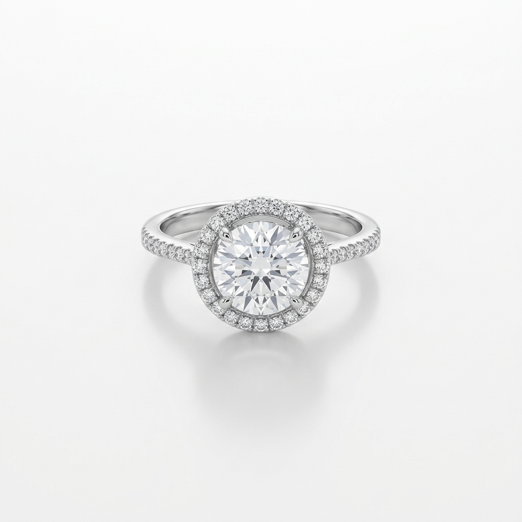 Timeless Oval Halo Ring