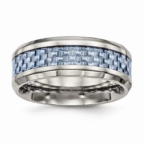Arctic Mosaic Inlay Titanium Band