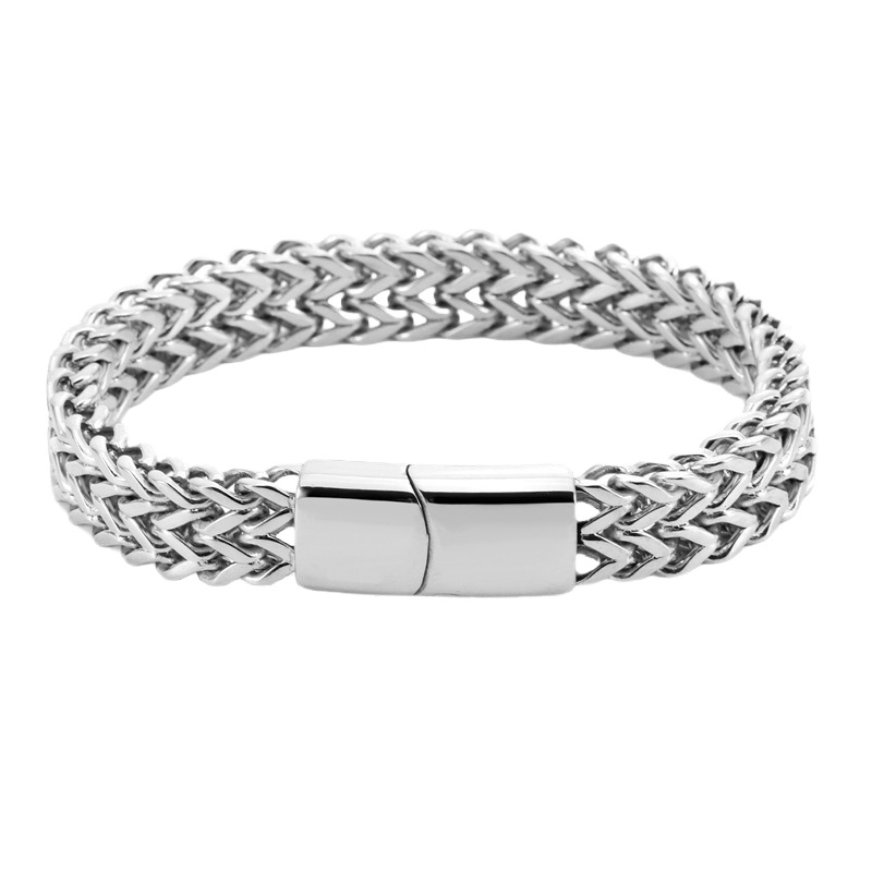 Double-Row Woven Chain Bracelet 33
